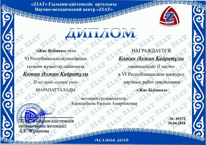 Қожан Әлжан Қайратұлы