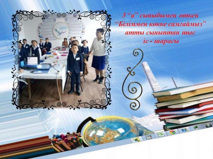 "Біліммен көкке самғаймыз" сыныптан тыс іс-шарасы